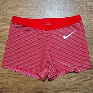 Nike Pro Elite USA Running Racing Compression Shorts Olympics Small S Red AO8496